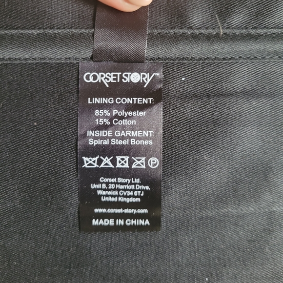 Black Astrology Print Sleeved Corset Top from Corset Study, UK size 18 (US 14) - Picture 7 of 12